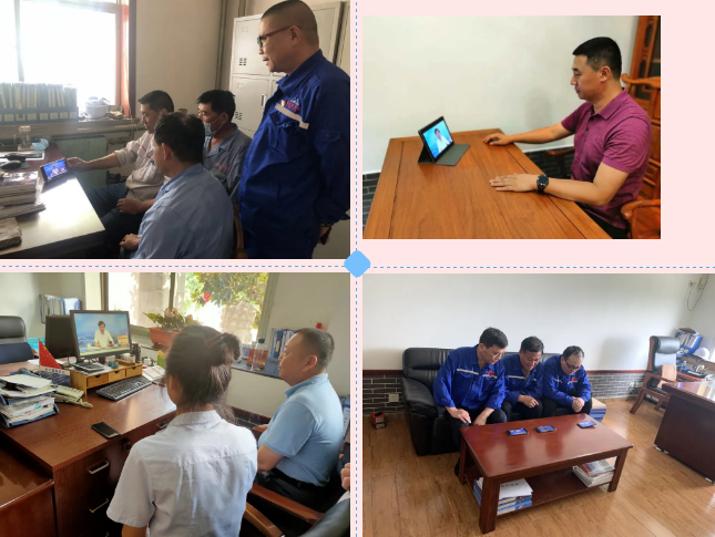 集團(tuán)黨員收看區(qū)委書記李新勝講黨史上黨課94