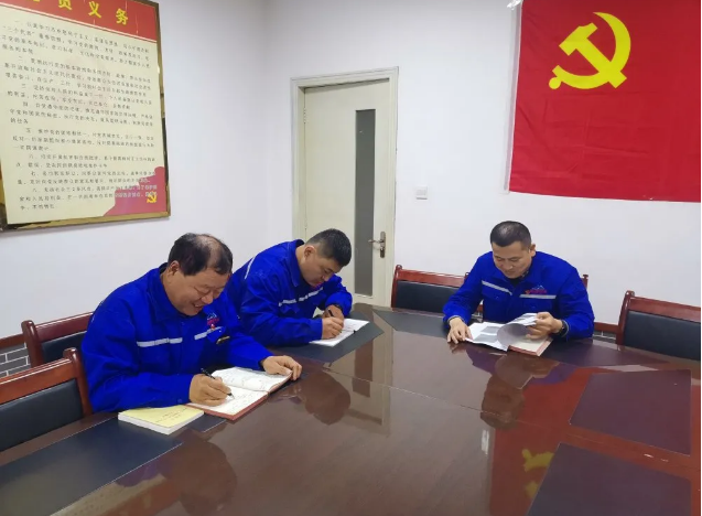 魯中水泥黨支部組織召開支委會、 主題黨日活動(dòng)0