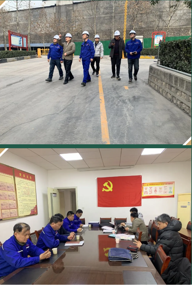 區(qū)應(yīng)急管理局到魯中水泥安全檢查71