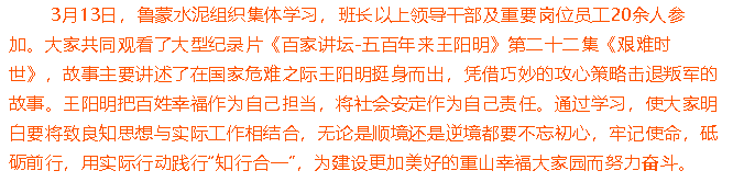 魯蒙水泥組織集體學(xué)習(xí)41