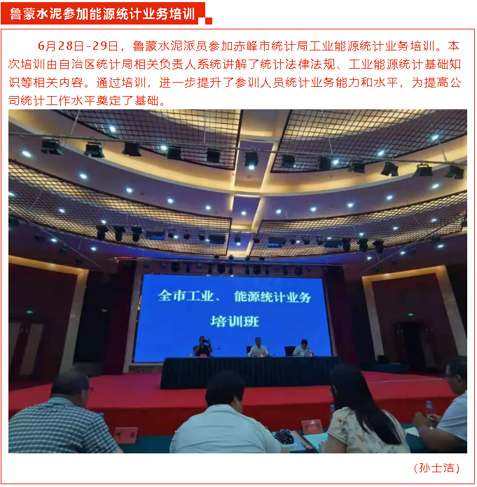 魯蒙水泥參加能源統(tǒng)計(jì)業(yè)務(wù)培訓(xùn)42