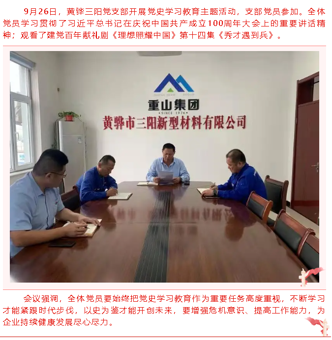 黃驊三陽黨支部召開黨史學(xué)習(xí)教育主題活動55