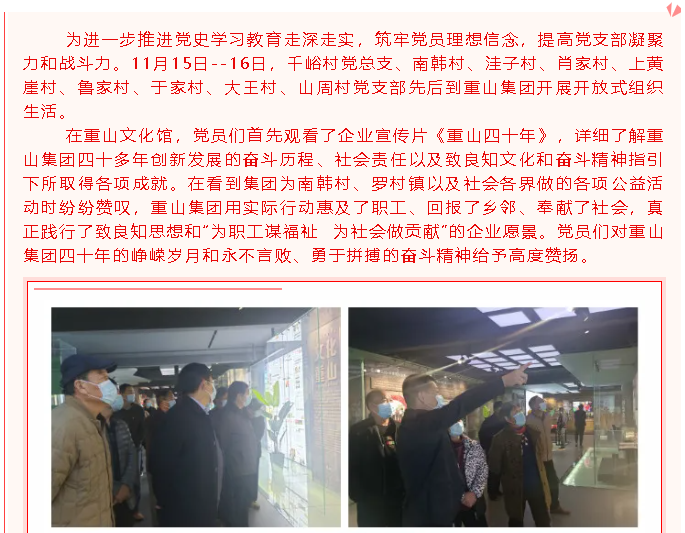 踐行初心使命   永葆奮斗姿態(tài)  ---羅村鎮(zhèn)各村居黨支部到集團(tuán)開展開放式組織生活99